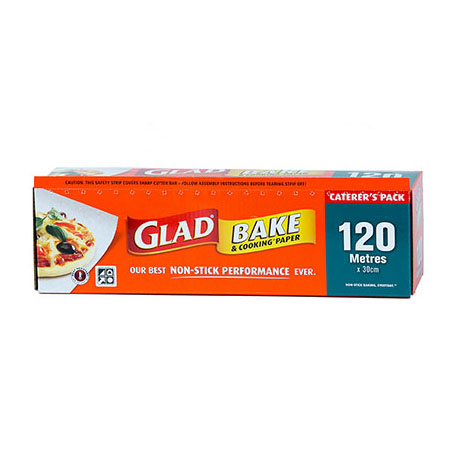 Glad® Bake Paper Roll 120m x 30cm