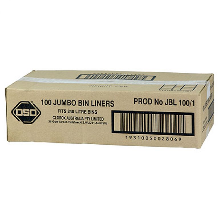 Oso® Jumbo Bin Liners 240L Box100 Clorox Professional Products Company