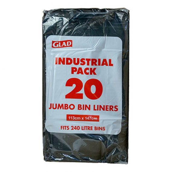 Glad® Jumbo Bin Liners 240L Pk20 Clorox Professional Products Company