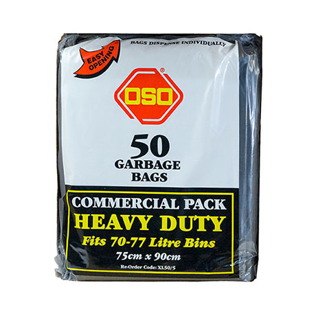 Oso® Heavy Duty Garbage Bag 70-77L Pk50
