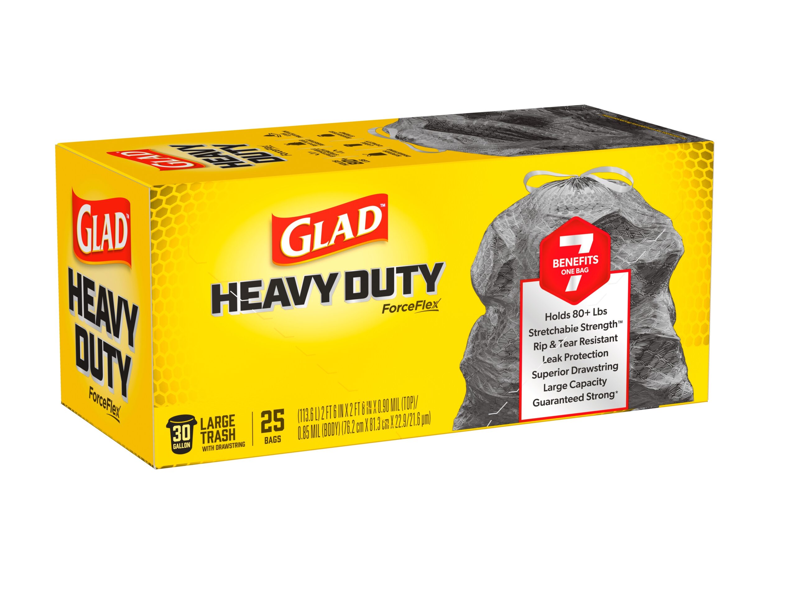 Glad® ForceFlex™ Drawstring Bag 75L Pk25