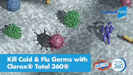 Kill Cold & Flu Germs with Clorox® Total 360®